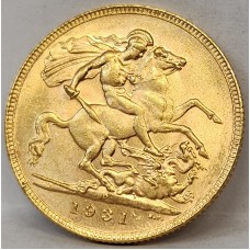 AUSTRALIA 1931 . ONE 1 SOVEREIGN . MELBOURNE . GOLD